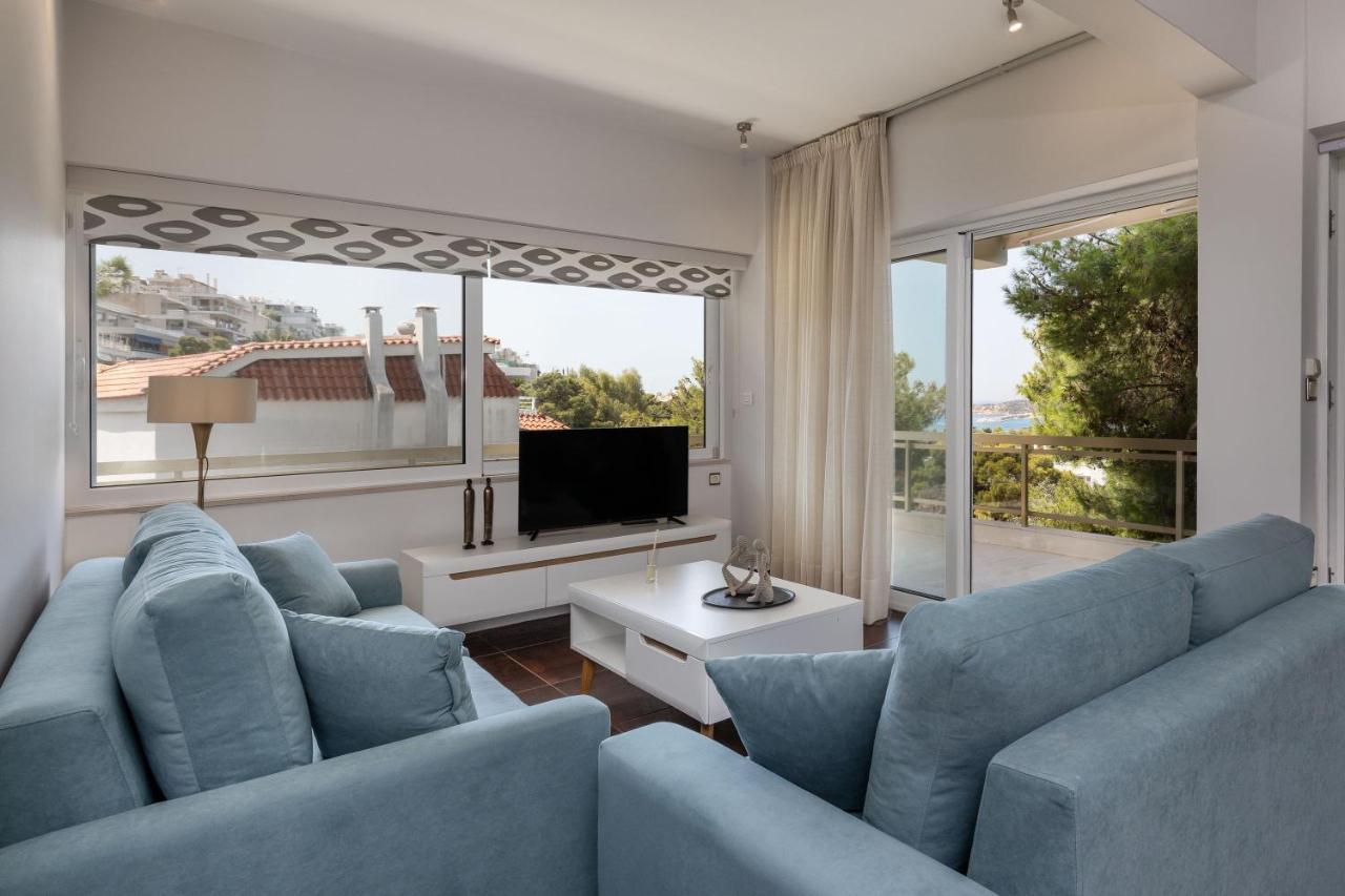 Relux Sea View 2 Bedroom Apartment By Blupine Athen Eksteriør billede