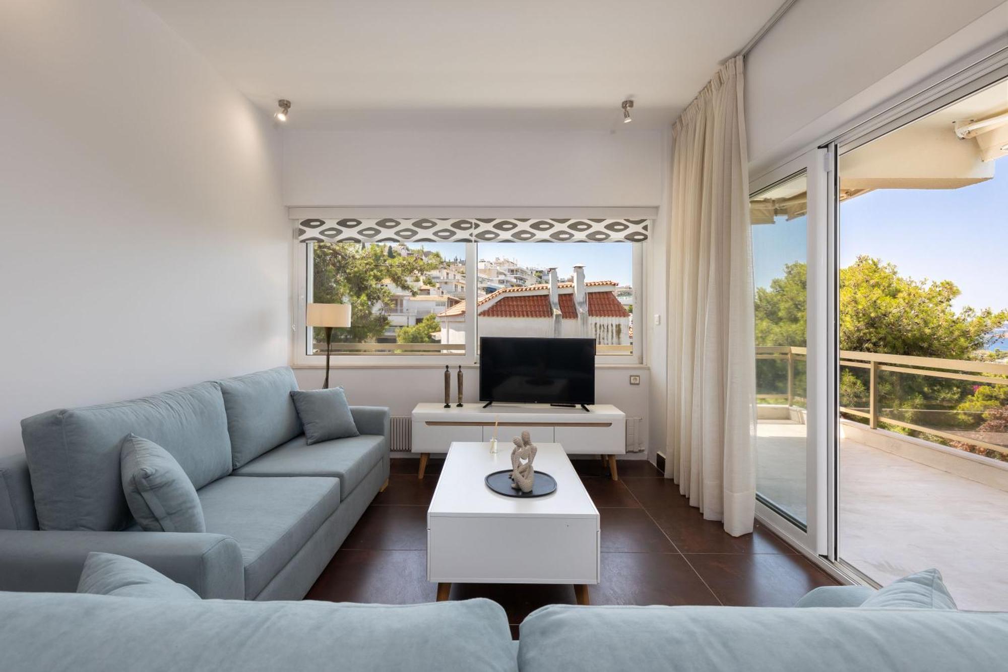 Relux Sea View 2 Bedroom Apartment By Blupine Athen Eksteriør billede