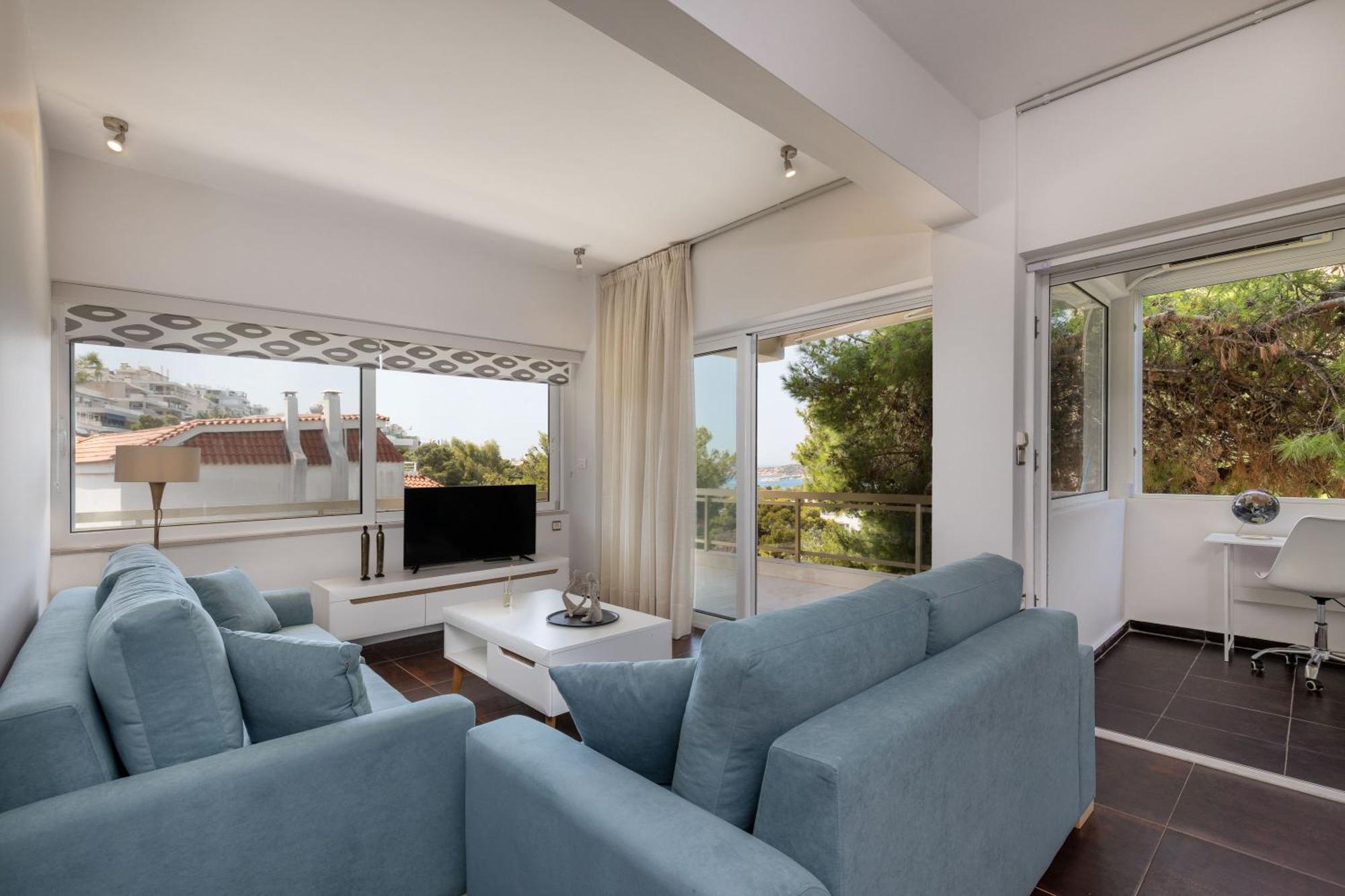 Relux Sea View 2 Bedroom Apartment By Blupine Athen Eksteriør billede